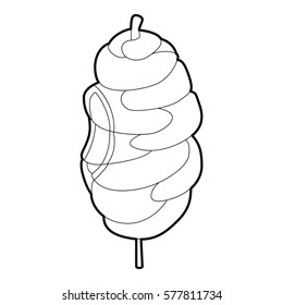 Shawarma icon. Outline illustration of shawarma vector icon for web
