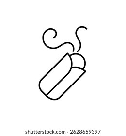 Shawarma Icon Vector ilustración de stock