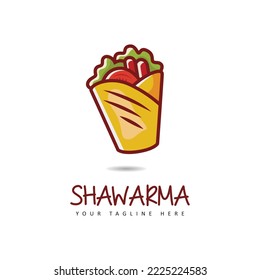 Shawarma logo icon. vector illustration.