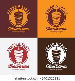 Shawarma logo for restaurants and markets template