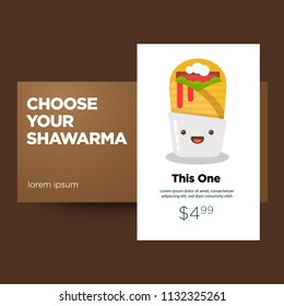 Shawarma Recipe App Design