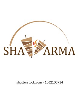 Shawarma restaurant logo in vector