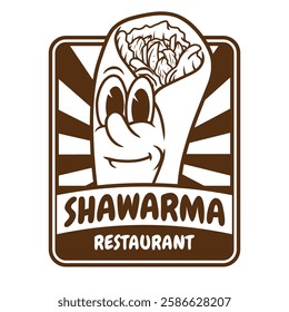 Shawarma Restaurant Mascot Logo Design