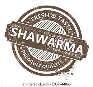 Shawarma Rubber Stamp