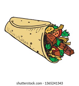 814 Chicken gyro Stock Vectors, Images & Vector Art | Shutterstock