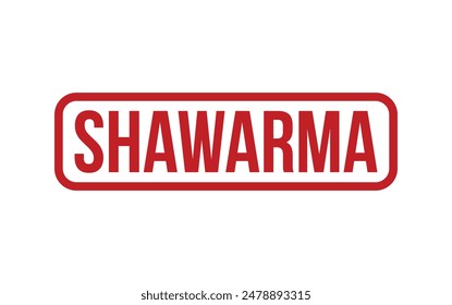 Shawarma Stamp. Shawarma Rubber grunge Stamp Seal