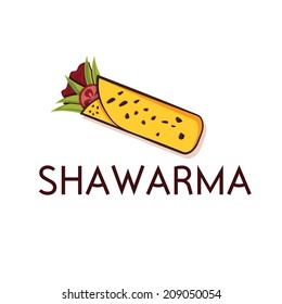 shawarma vector design template