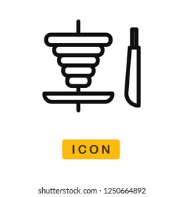 Shawarma vector icon