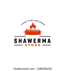 Shawerma store logo template