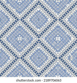 Schaum. Ethnische nahtlose Muster, Ornamente. Mosaik, geometrischer Hintergrund. Beige warme Farben.Geometrisches, nahtloses Muster, abstrakter bunter blauer Hintergrund,