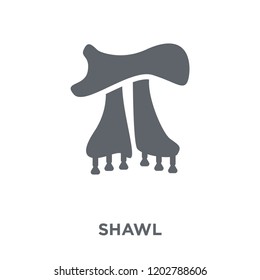 Shawl icon. Shawl design concept from Clothes collection. Simple element vector illustration on white background.