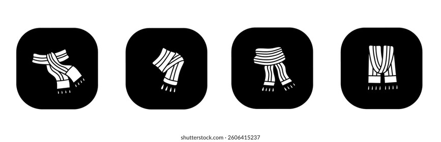 Shawl icon in flat. A shawl icon design. Stock vector.