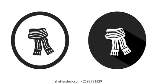 Shawl logo. Shawl icon vector design black color. Stock vector.