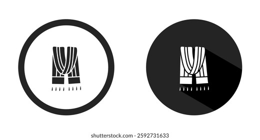 Shawl logo. Shawl icon vector design black color. Stock vector.