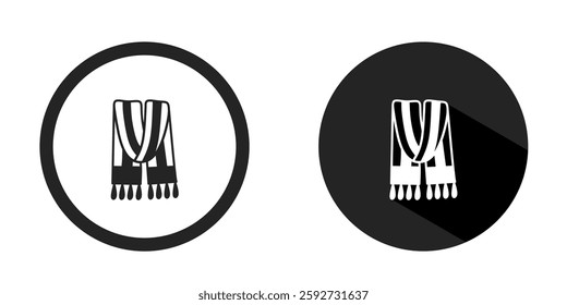 Shawl logo. Shawl icon vector design black color. Stock vector.