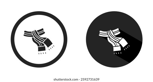 Shawl logo. Shawl icon vector design black color. Stock vector.