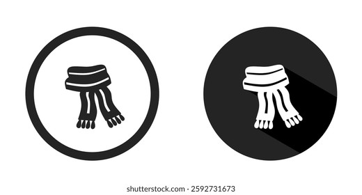 Shawl logo. Shawl icon vector design black color. Stock vector.