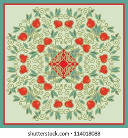 shawl pomegranate decor