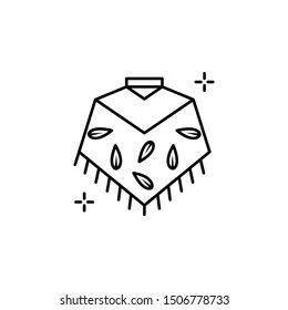 Shawl, spanish icon. Element of spanish thin line icon