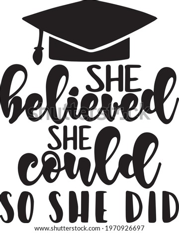 she believed she could so she did logo inspirational positive quotes, motivational, typography, lettering design