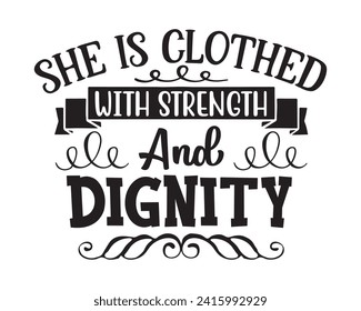 Sie ist ein bekleidetes T-Shirt-Design