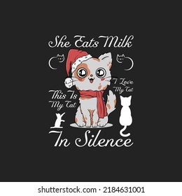 ella come leche en silencio camiseta