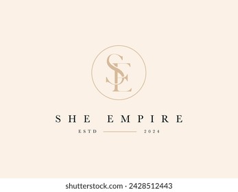 She Empire Lady Preneur Logo Template