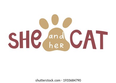 Ella y su gato. Etiqueta de letalidad de vectores