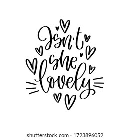 ¿No es acaso una encantadora cita de diseño vectorial para un arte en la pared de una guardería o la fotografía del recién nacido sobre el amor y la admiración por una niña con una frase caligráfica moderna y manuscrita? 
