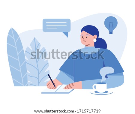 She plans to write ideas on her book.