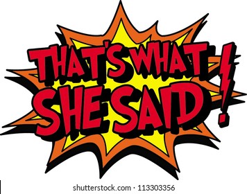 she said