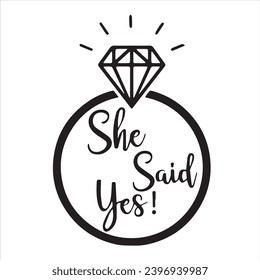 she said yes logo inspirational positive quotes, motivational, typography, lettering design