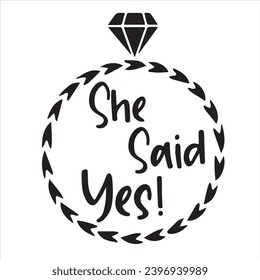 she said yes logo inspirational positive quotes, motivational, typography, lettering design