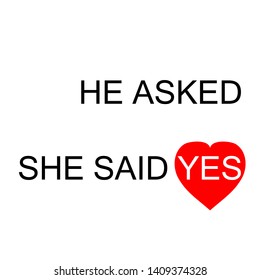 she said yes on will you marry me