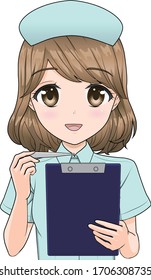 She is a woman who works in the medical field