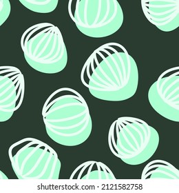 Shea Butter Abstract Shape, seamless pattern. Perfect for backgrounds, wallpapers, fabric, textile, etc.