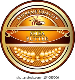 Shea Butter Vintage Label