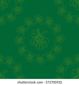 Shea tree nuts plant, berry, fruit natural organic butter ingredient. Hand drawn sketch illustration. Treatment, cosmetics, food ingredient, seamless pattern