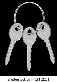 Sheaf of keys from the house on a ring in a vector