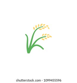 Sheaf of rice vector flat icon