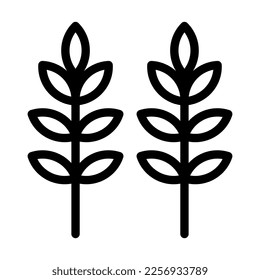 Sheaf Of Rice Vector Line Icon Design