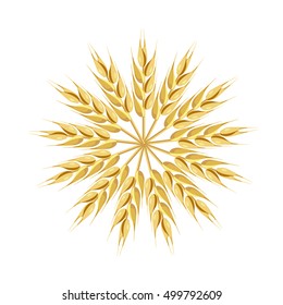 Sheaf of wheat. Vector illustration