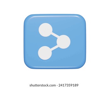  Shear icon 3d render illustration