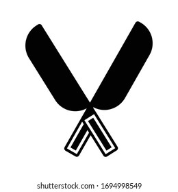 Diseño vectorial de glifo de icono de sondeo