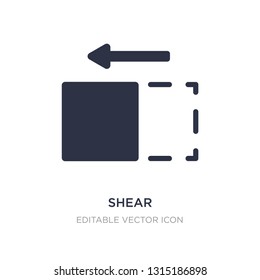 shear icon on white background. Simple element illustration from Tools and utensils concept. shear icon symbol design.