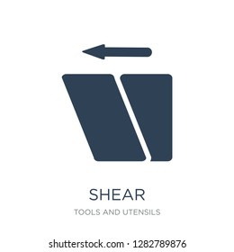 shear icon vector on white background, shear trendy filled icons from Tools and utensils collection, shear vector illustration