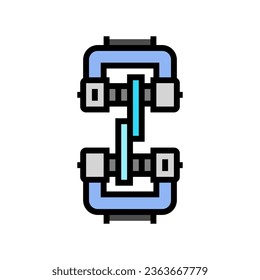 shear testing materials engineering color icon vector. shear testing materials engineering sign. isolated symbol illustration