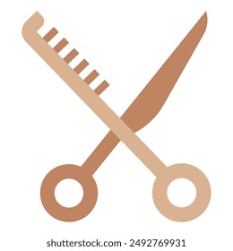 Shears Barber shop icon illustration