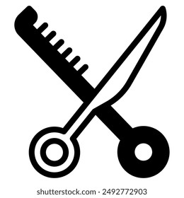 Shears Barber shop icon illustration