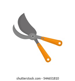 shears gardening tool icon vector illustration graphic design